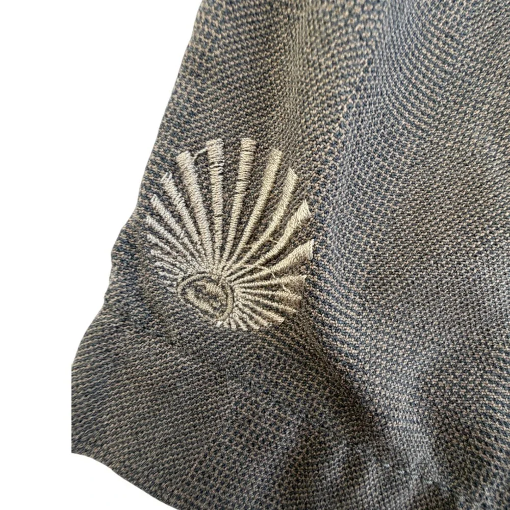 Y2KBillabong Mens Brown Textured Walk Shorts Size 31 Embroidered Logo Surf
